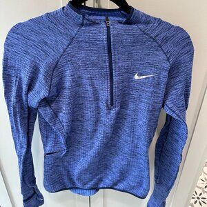 Nike Element Dri-FIT 1/4 quarter zip running top small blue